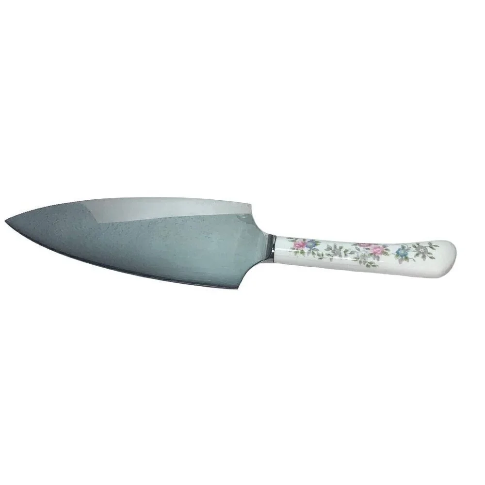 Coalport Trellis Rose Bone‎ China Knife Pie Server Made in England Vintage